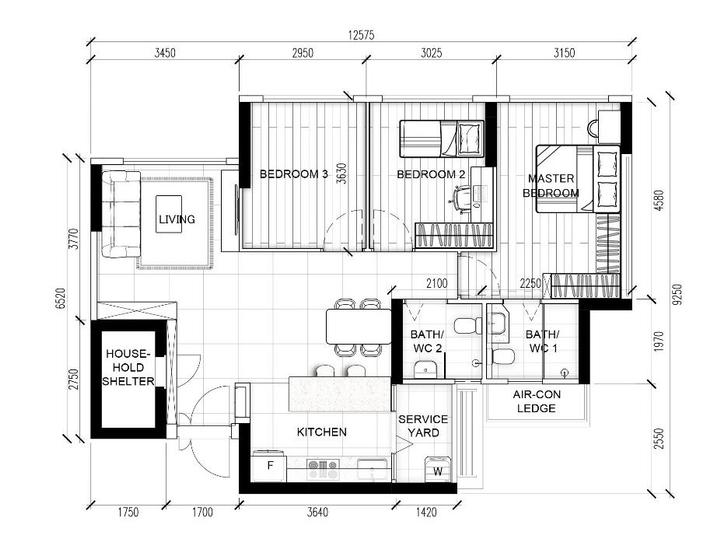 Jurong West Jewel (Block 992B) HDB (2023) by Flo Design Qanvast