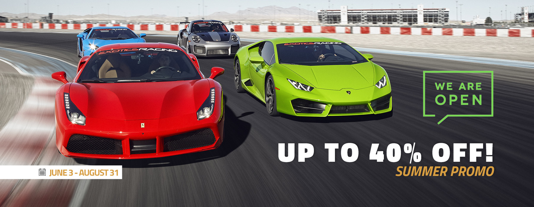 Exotics Racing Las Vegas & Los Angeles Supercar Driving Experience