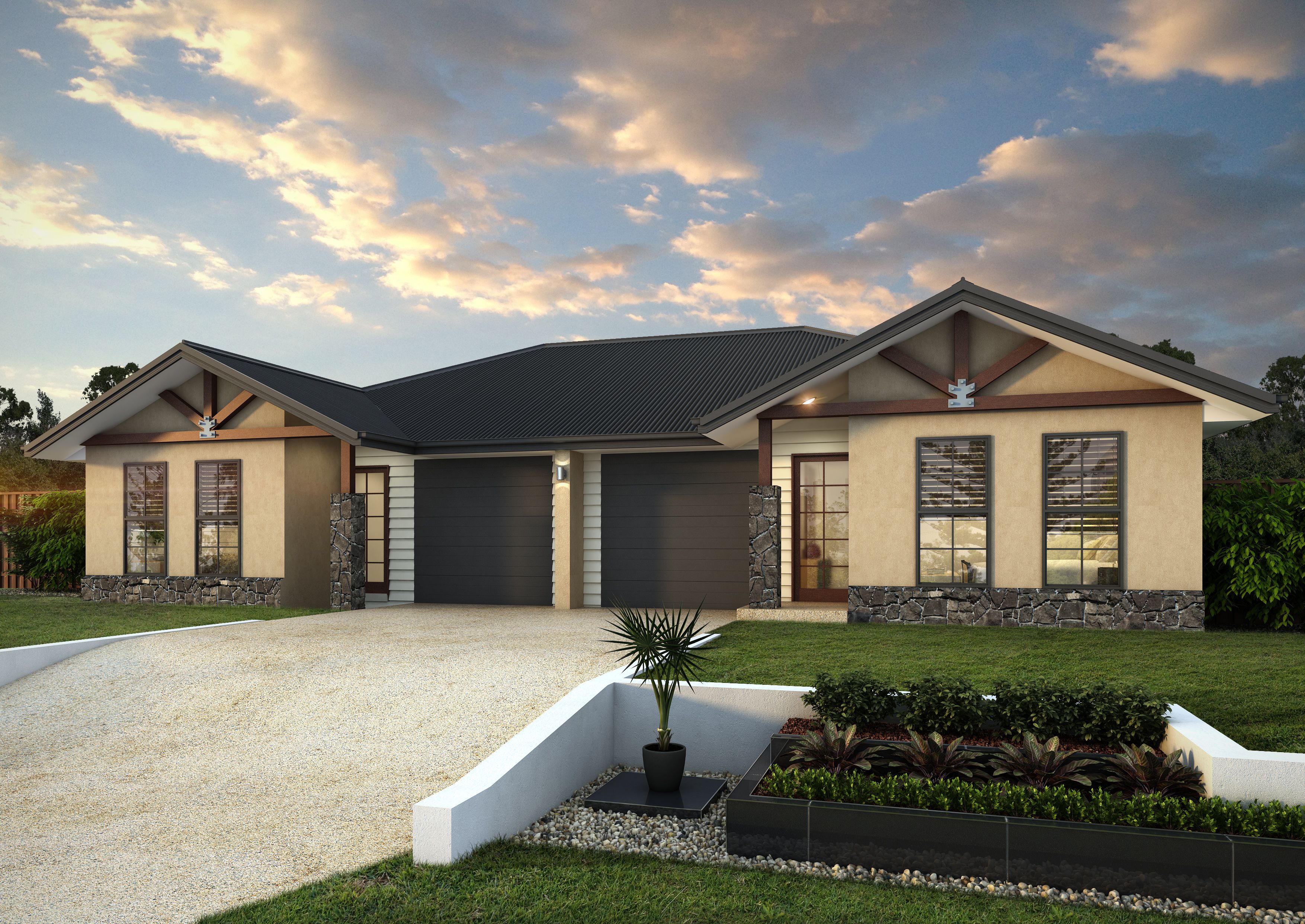 Cammeray 306 Duplex by Stroud Homes, QLD Price, Floorplans, Facades