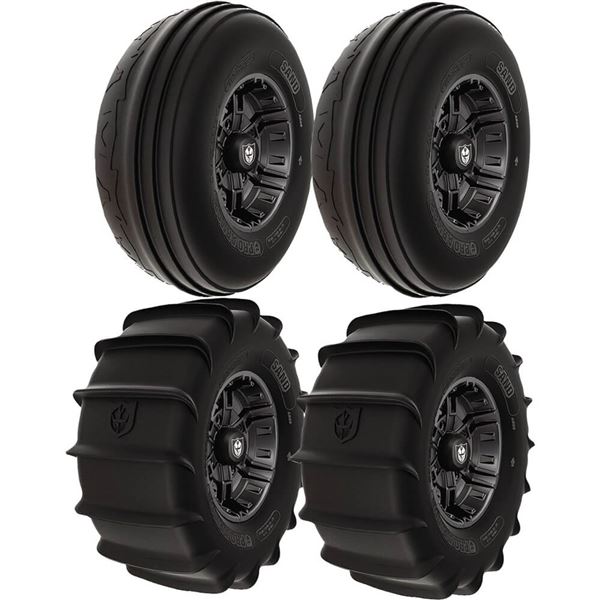 Pure Polaris Pro Armor 30R14 Buckle/Sand Wheel And Tire Kit Set of 4