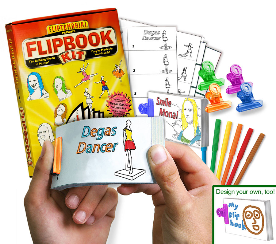 Art D.I.Y. Flip Book Kit Fat Brain Toys