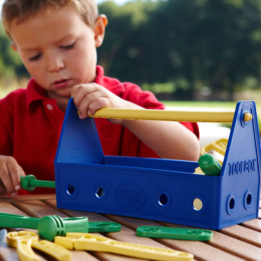 Green Toys Tool Set Blue Best Imaginative Play for Babies