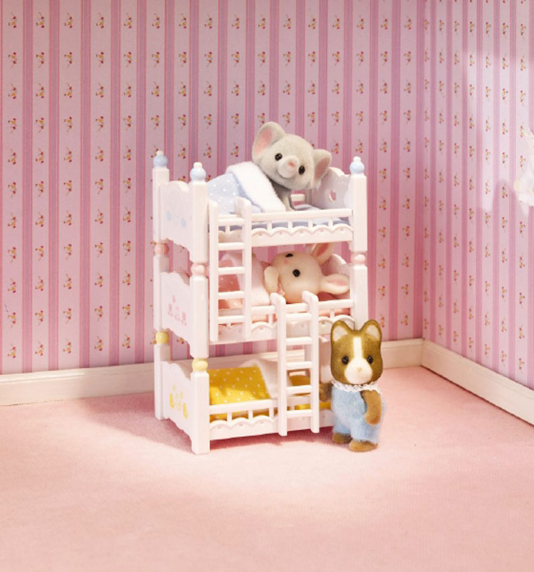 Calico Critters Triple Baby Bunk Beds