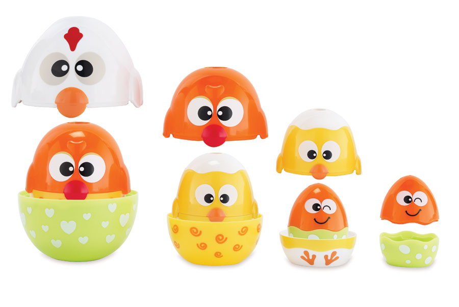 Earlyears Chicken & Egg Stacking Cups Fat Brain Toys