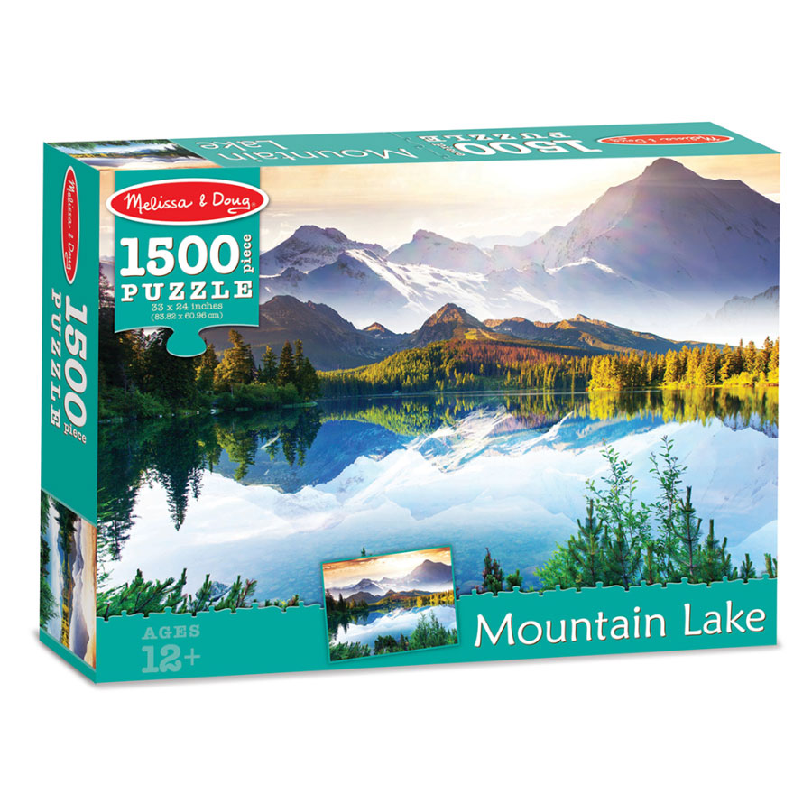 Mountain Lake 1500 Piece Jigsaw Puzzle Fat Brain Toys
