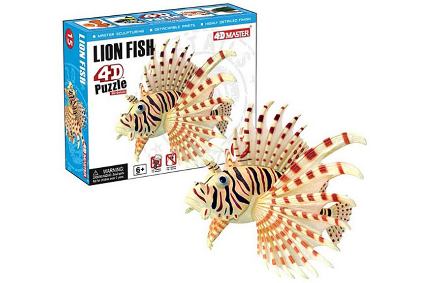 4D Lion Fish Puzzle