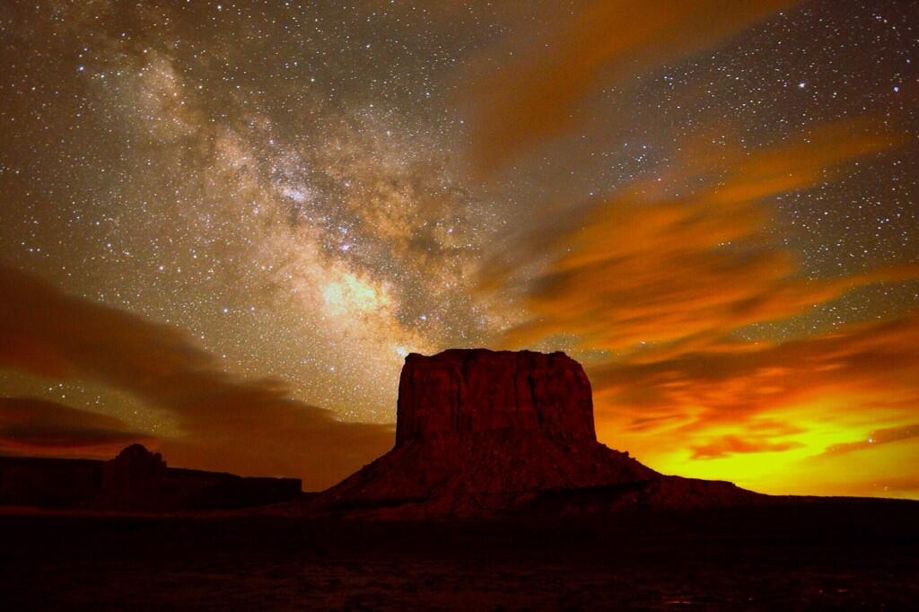 Stunning Timelapse Arizona Sky of Clouds and Stars