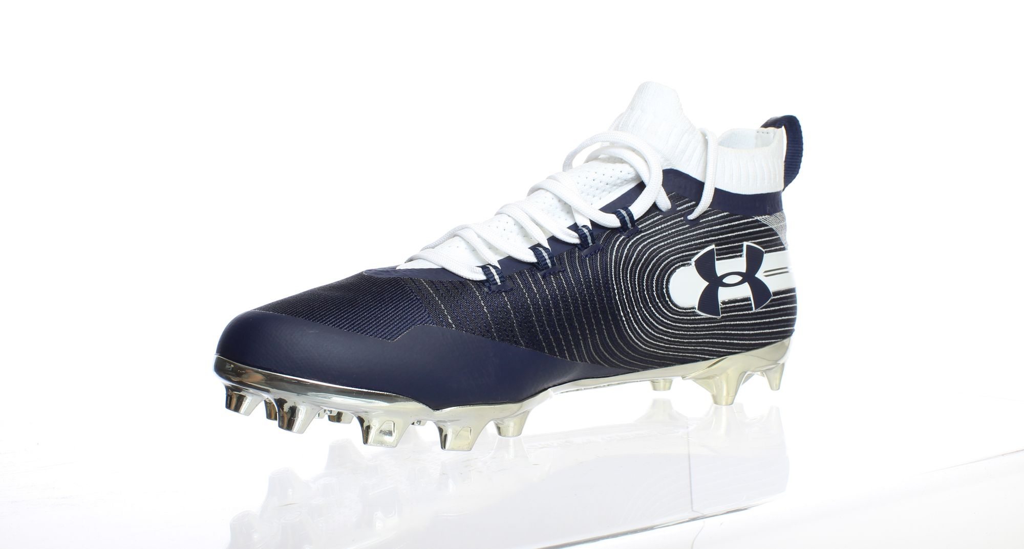 Under Armour Mens Spotlight Mc Blue Lacrosse Cleats Size 14 (1062525