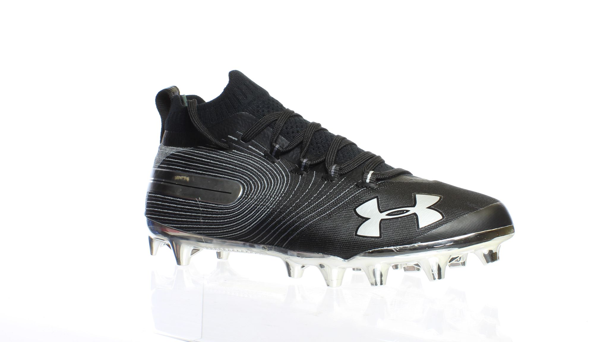 Under Armour Mens Spotlight Mc Black/Black Lacrosse Cleats Size 10