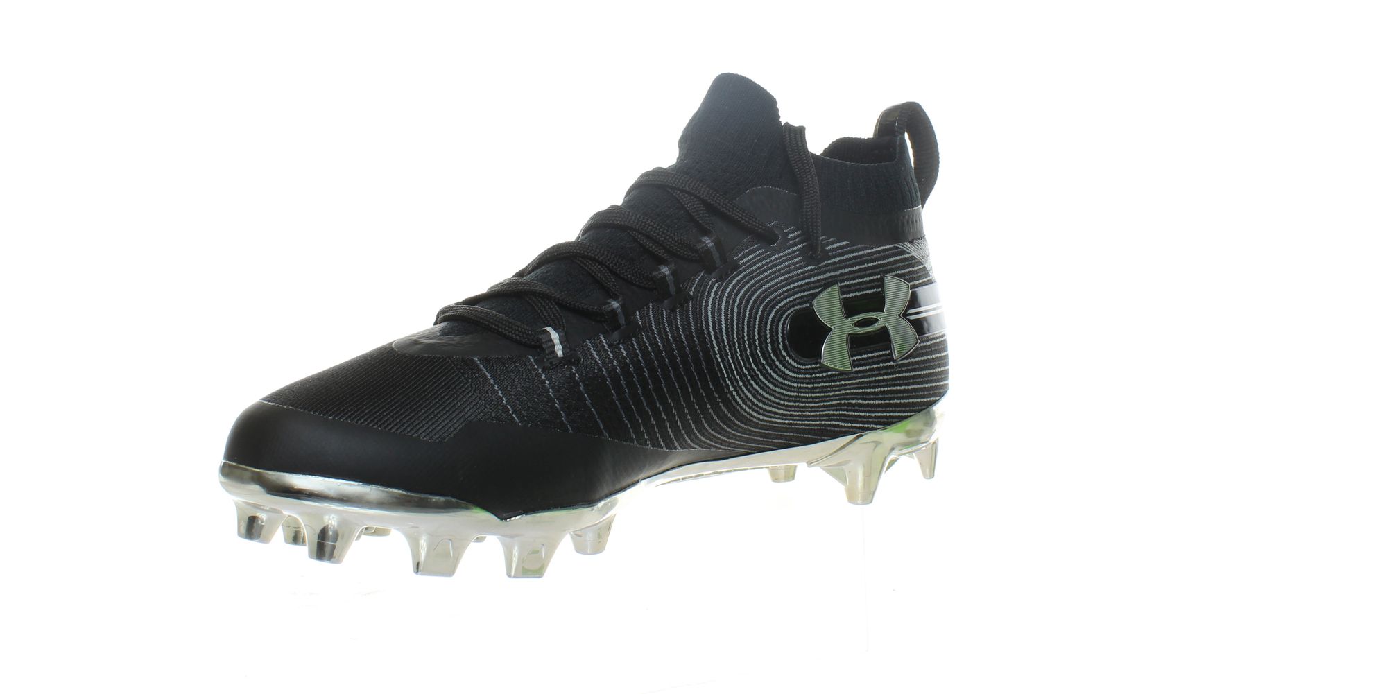 Under Armour Mens Spotlight Mc Black/Black Lacrosse Cleats Size 8