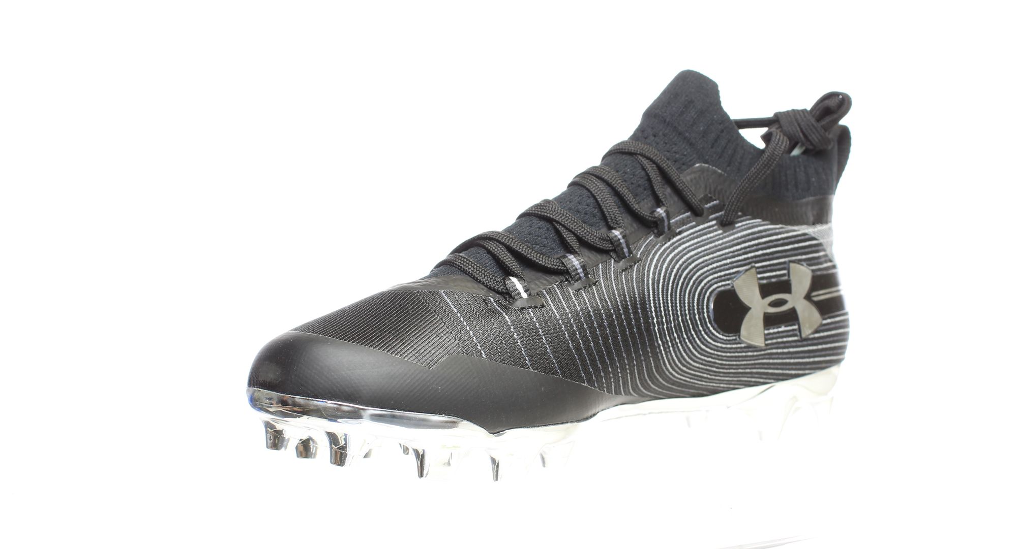 Under Armour Mens Spotlight Mc Black Lacrosse Cleats Size 11.5 (1425935