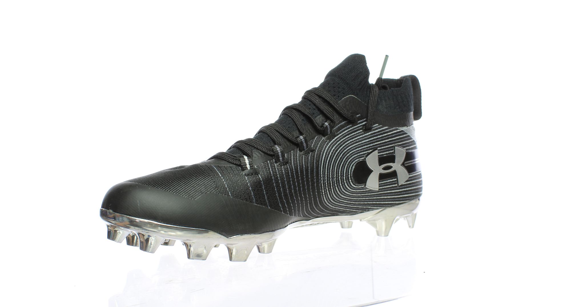 Under Armour Mens Spotlight Mc Black/Black Lacrosse Cleats Size 13