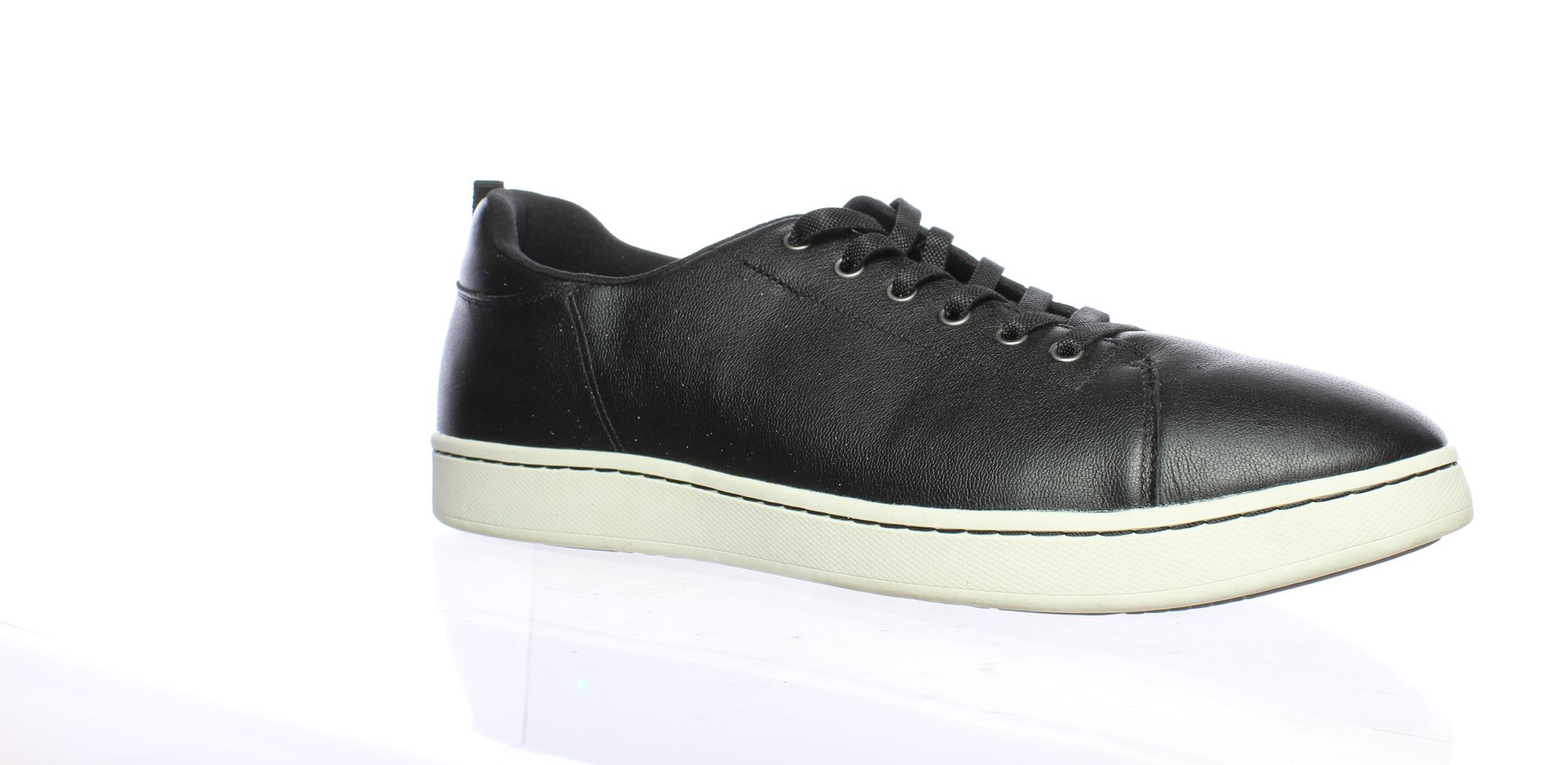 Drew Shoe Mens Skate Black Leather Skateboarding Shoes Size 15 (Wide