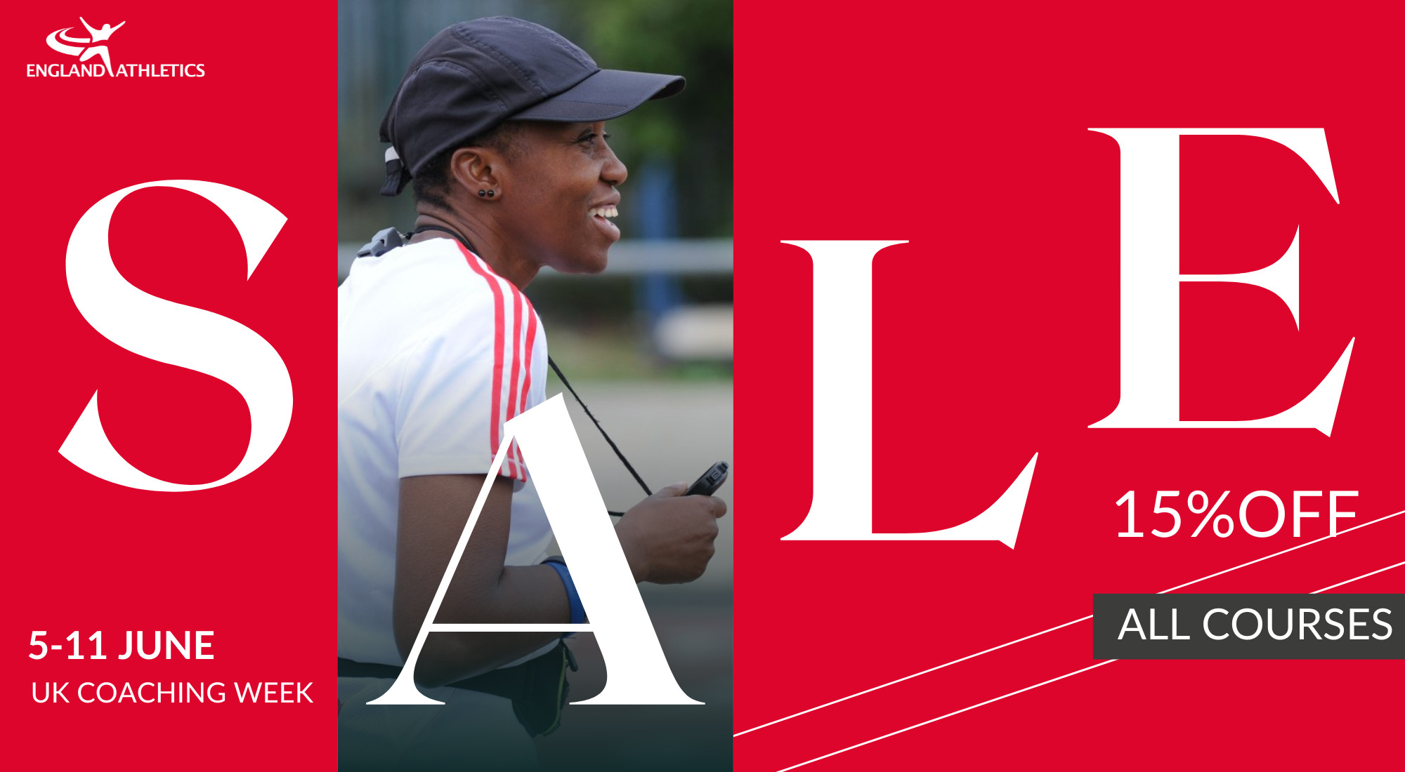 15 off all coaching courses this UK Coaching Week England Athletics