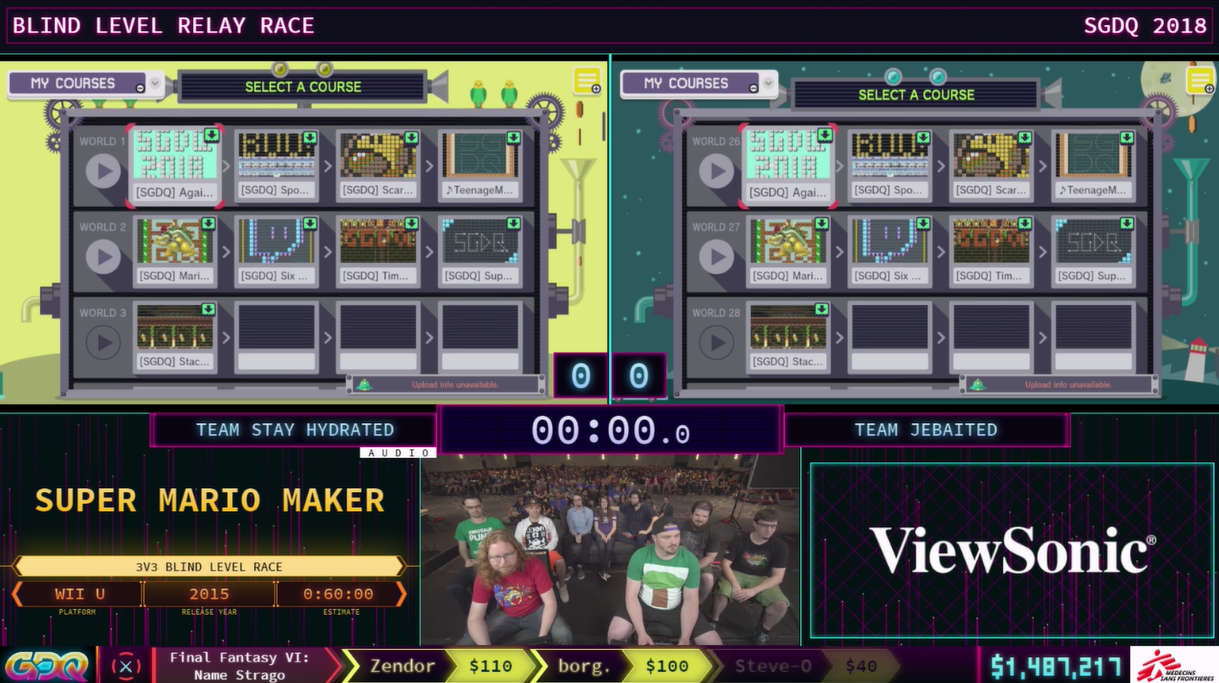 Summer Games Done Quick 2018 Here are the Super Mario Maker Course IDs