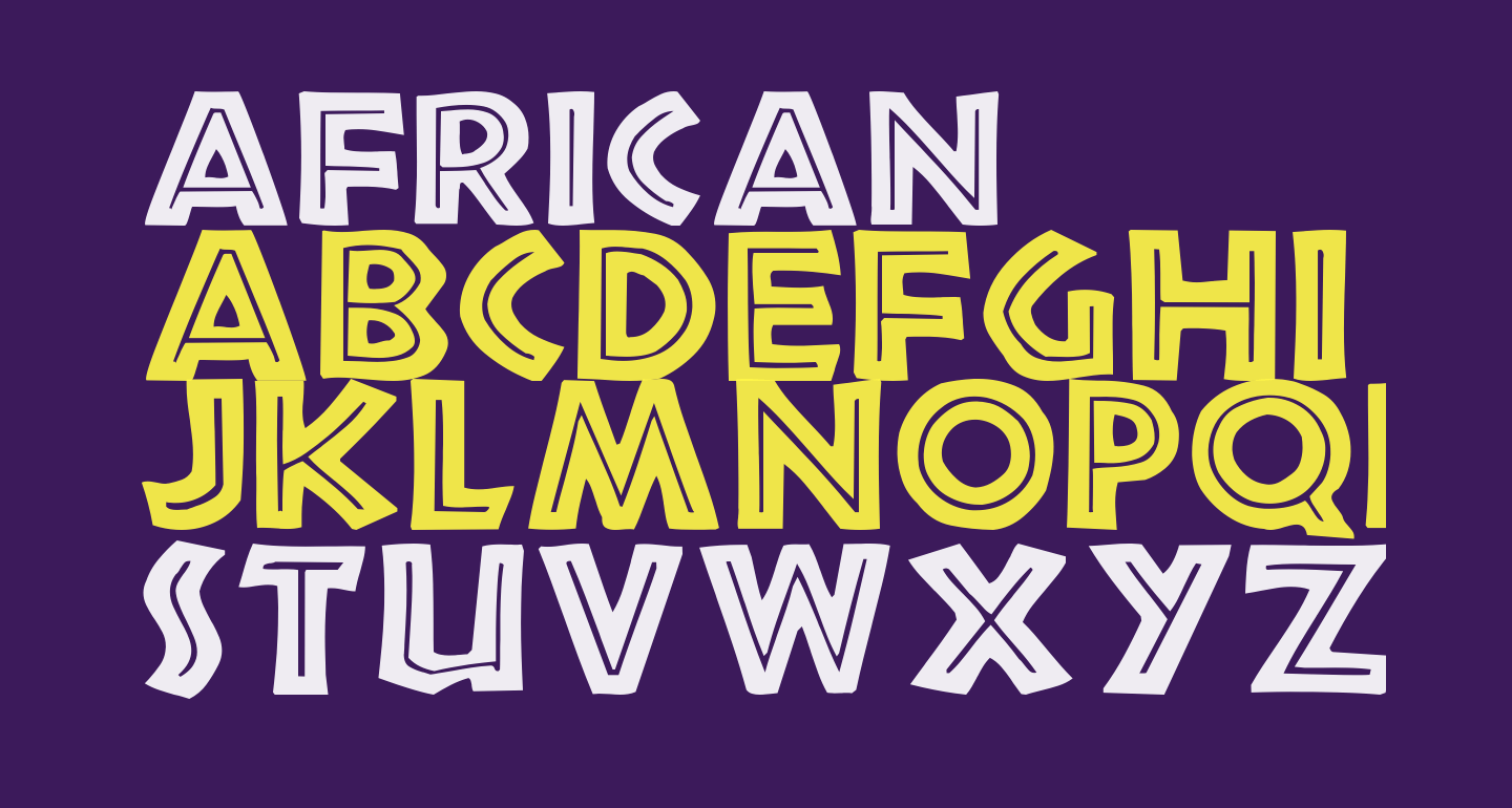 African free Font What Font Is