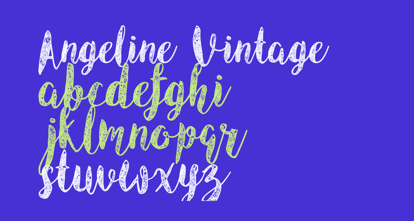 Angeline Vintage free Font What Font Is
