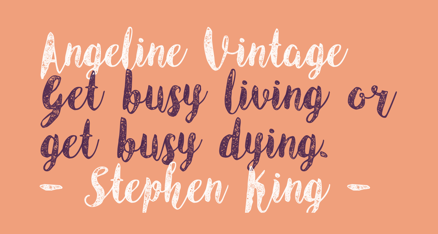 Angeline Vintage free Font What Font Is