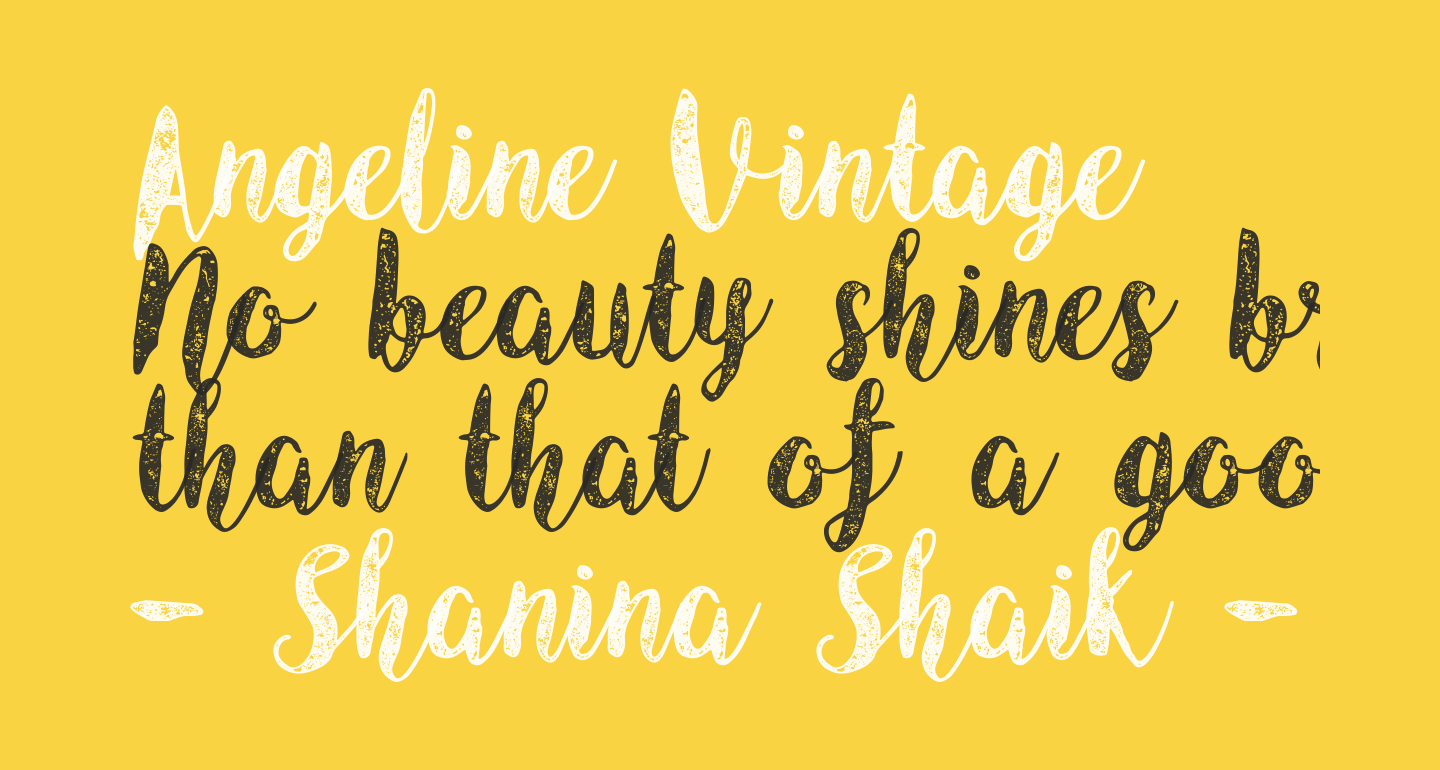Angeline Vintage free Font What Font Is