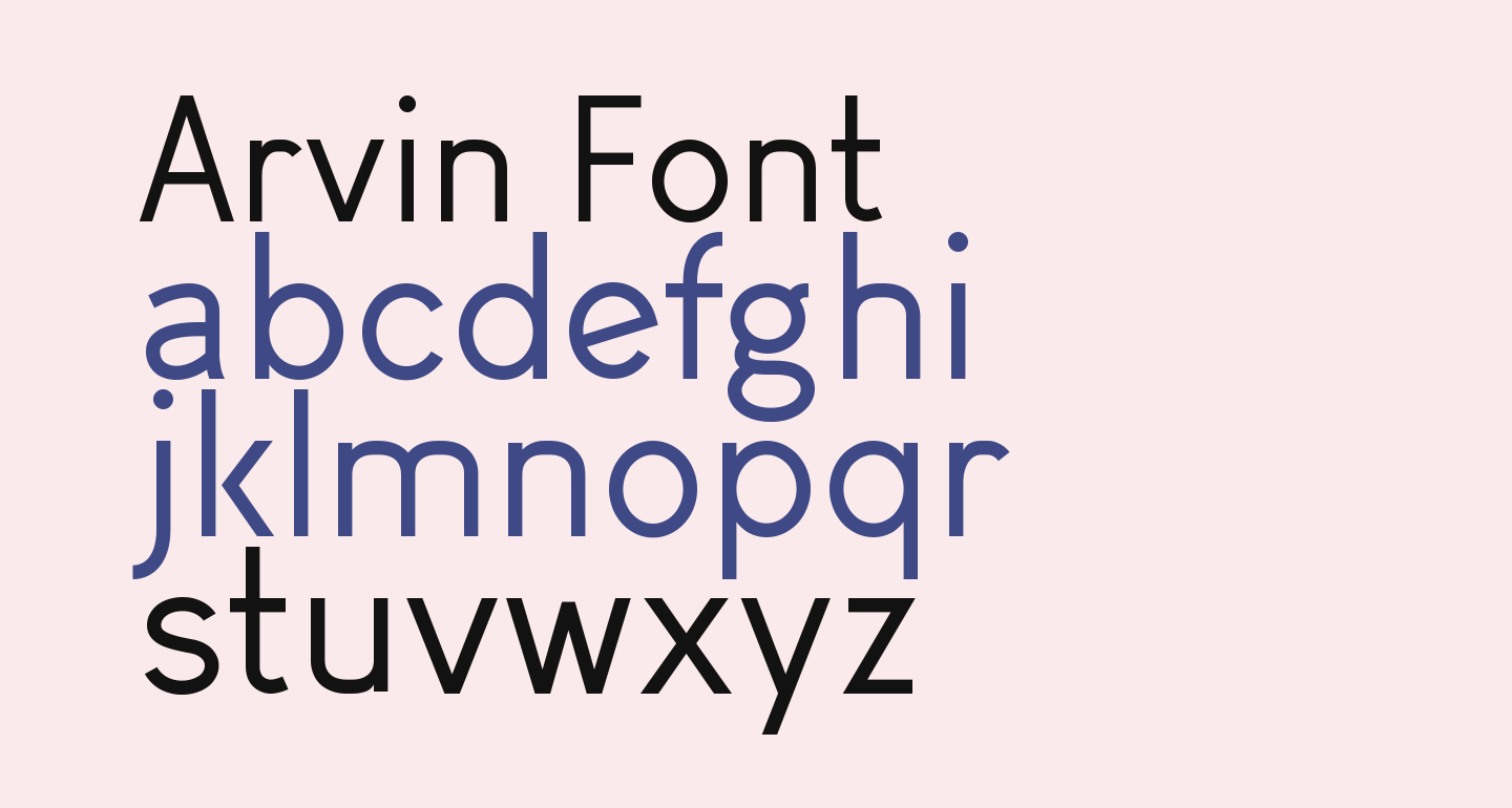 Arvin free Font What Font Is