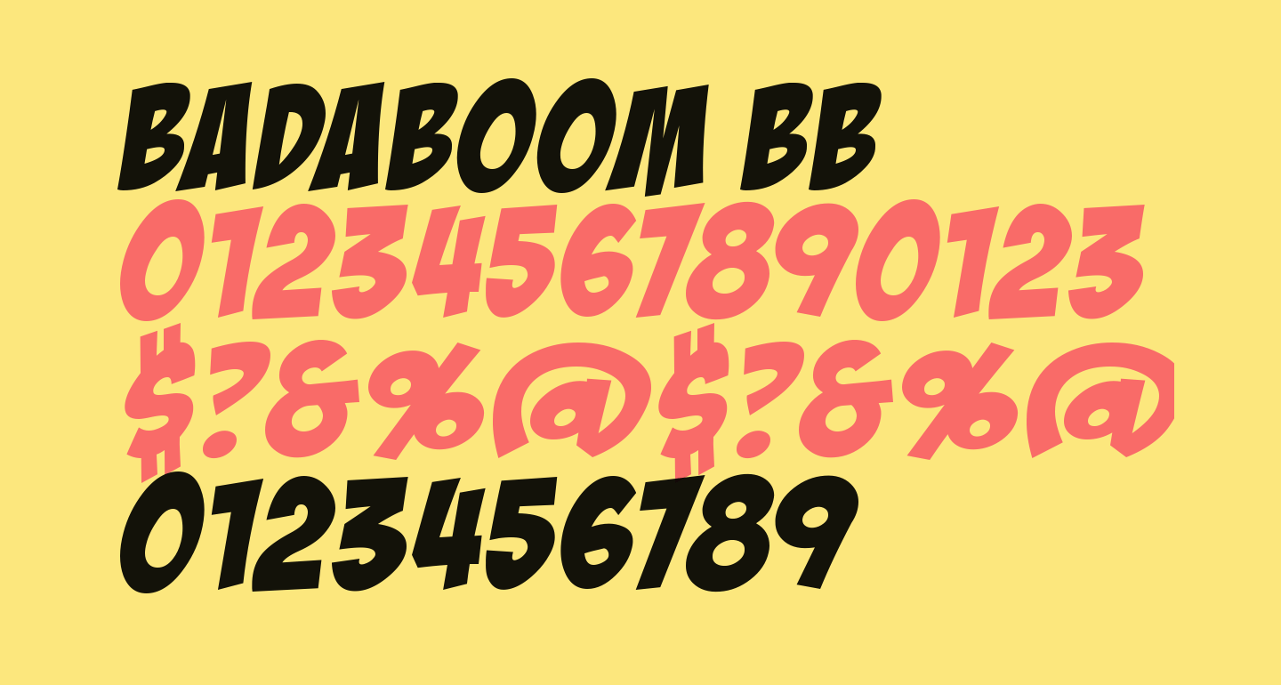 BadaBoom BB free Font What Font Is
