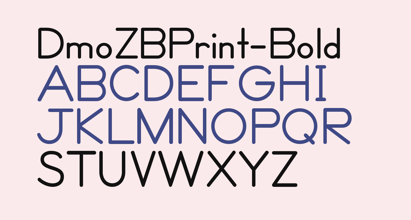 DmoZBPrintBold free Font What Font Is