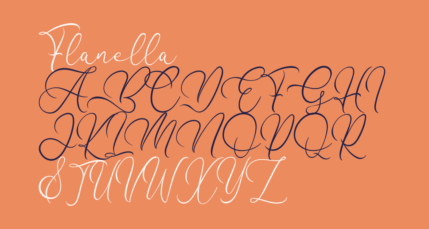 Flanella free Font What Font Is