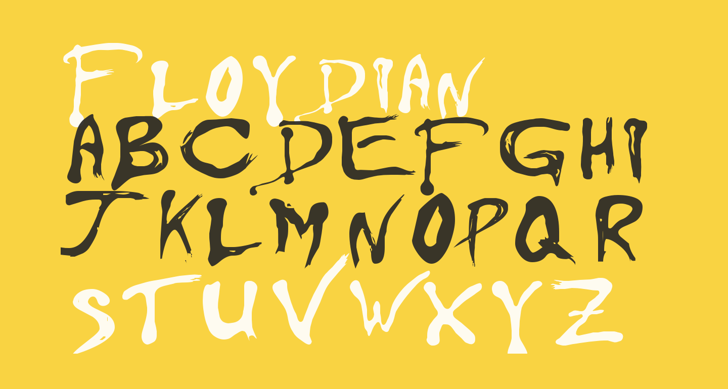 Floydian free Font What Font Is