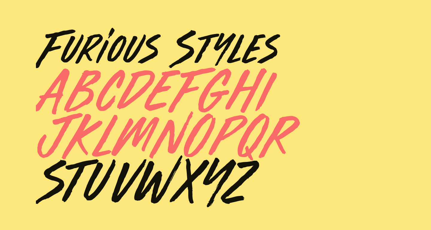 Furious Styles free Font What Font Is