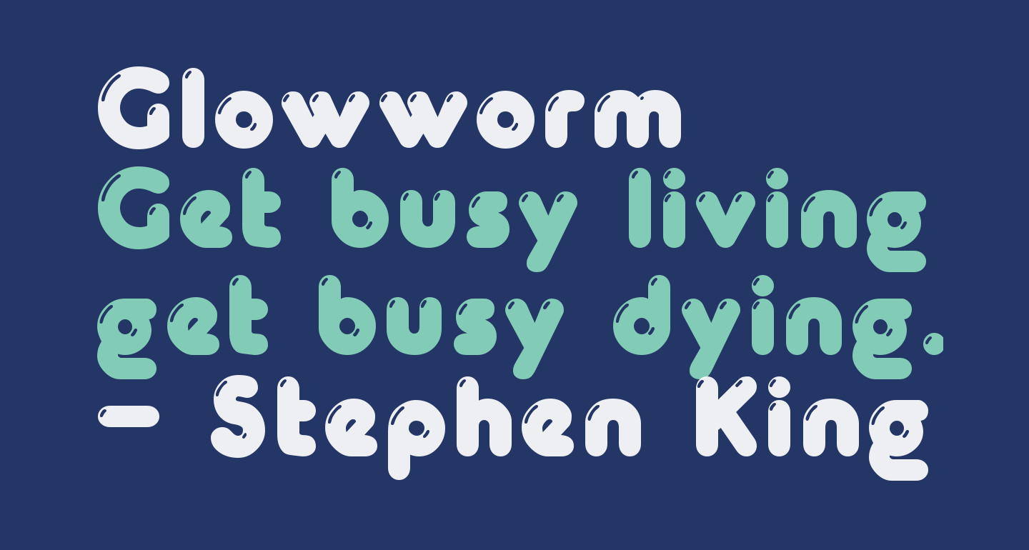 Glowworm free Font What Font Is