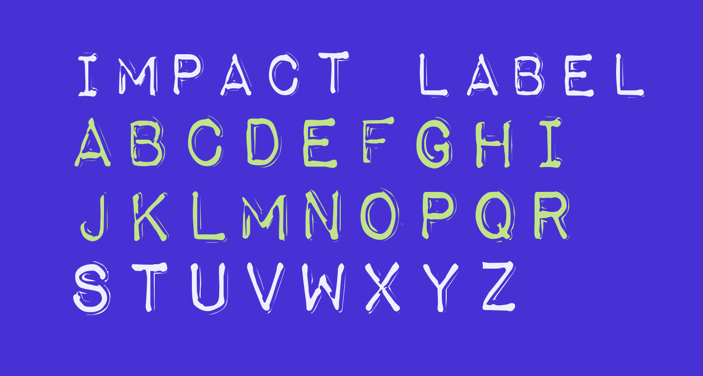 31 Impact Label Reversed Font Modern Labels Ideas 2021
