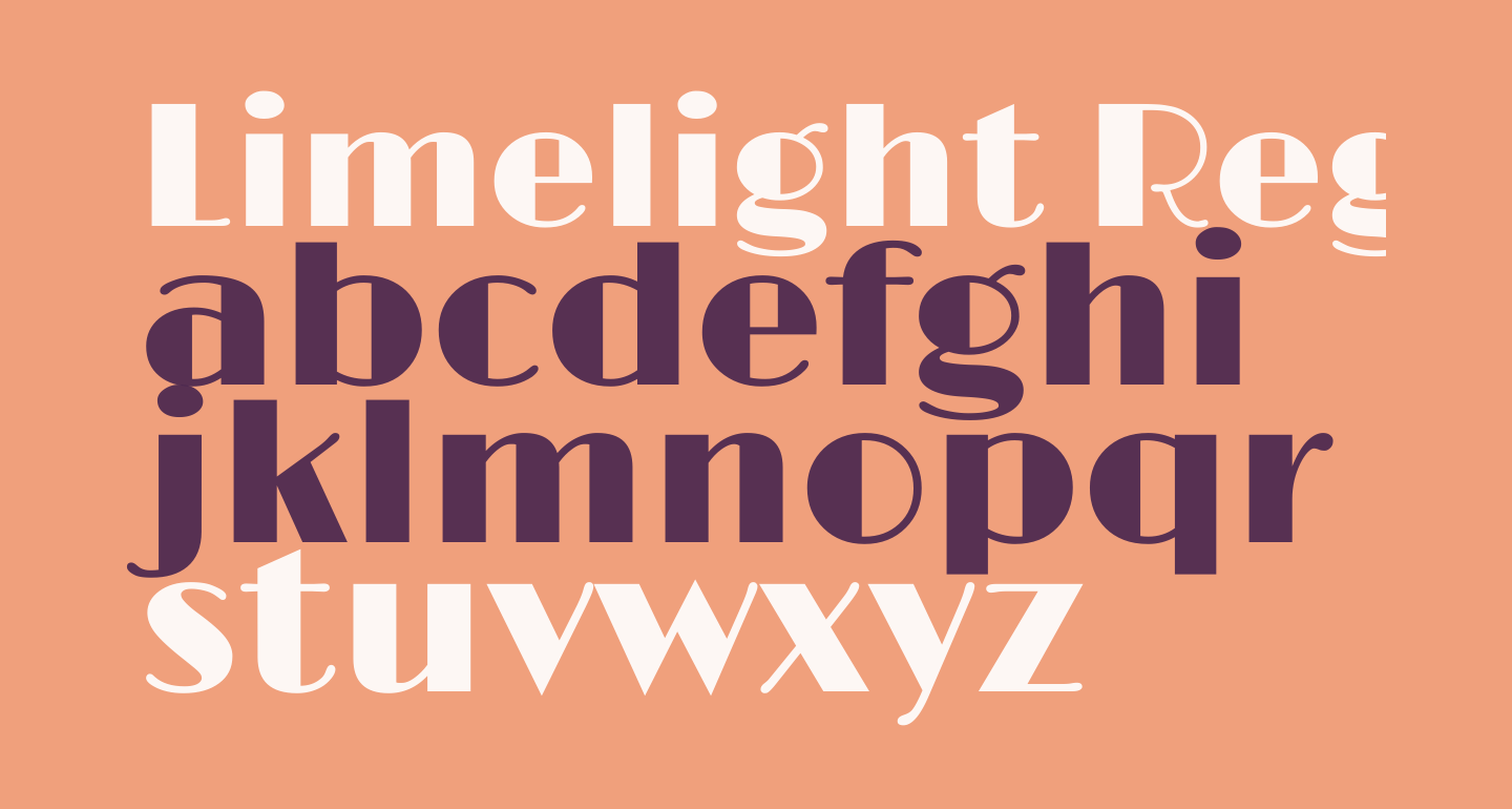 Limelight Regular free Font What Font Is
