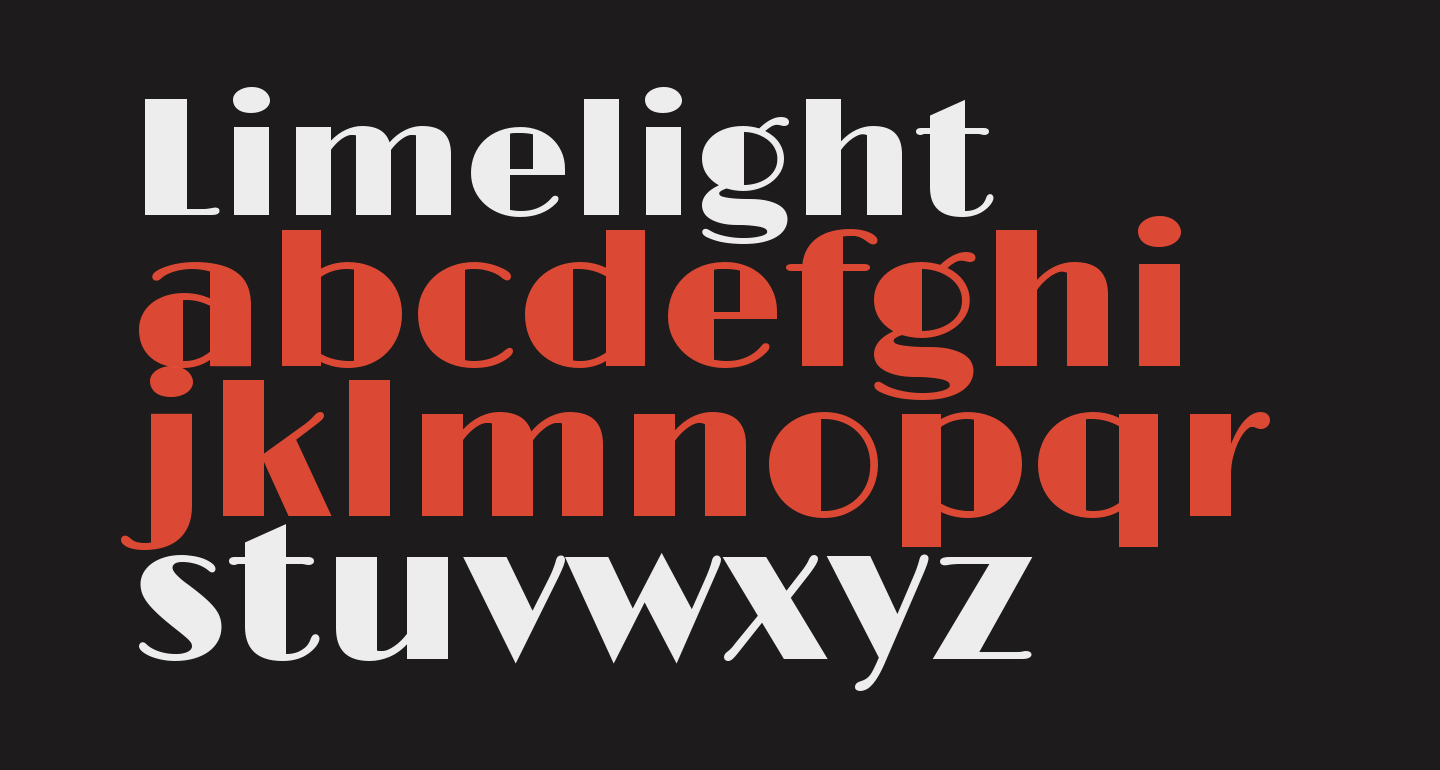 Limelight free Font What Font Is