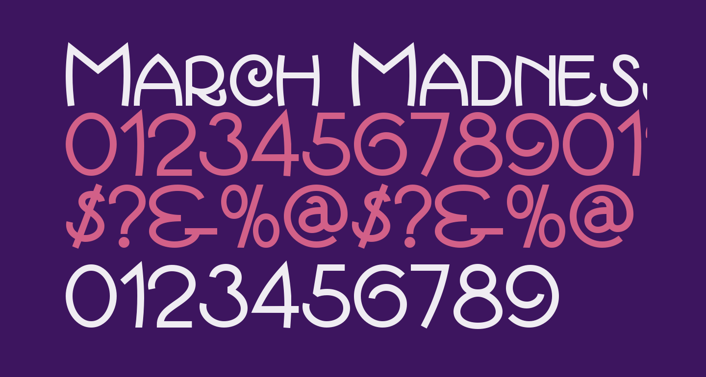 March Madness NF free Font What Font Is
