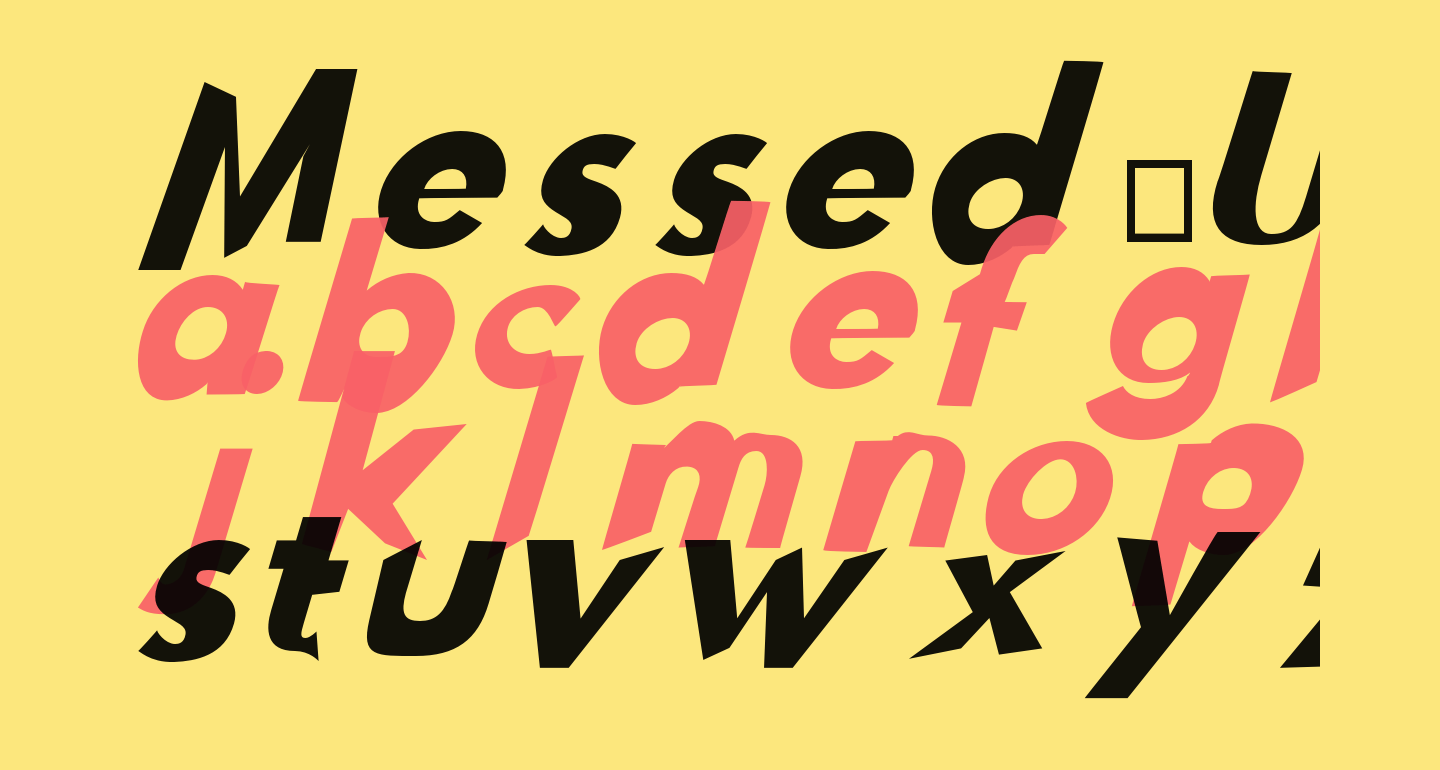 Messed Up free Font What Font Is