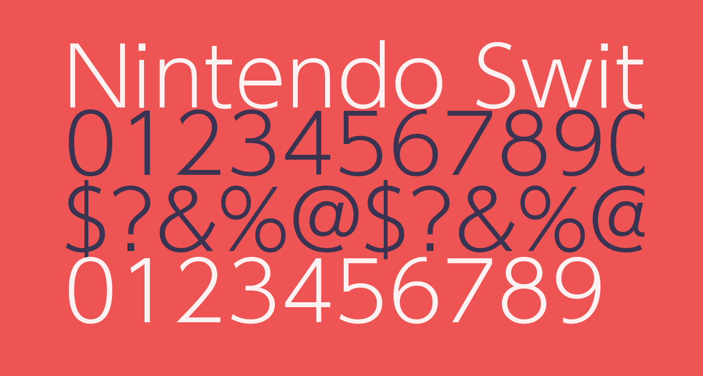 Nintendo Switch UI free Font What Font Is