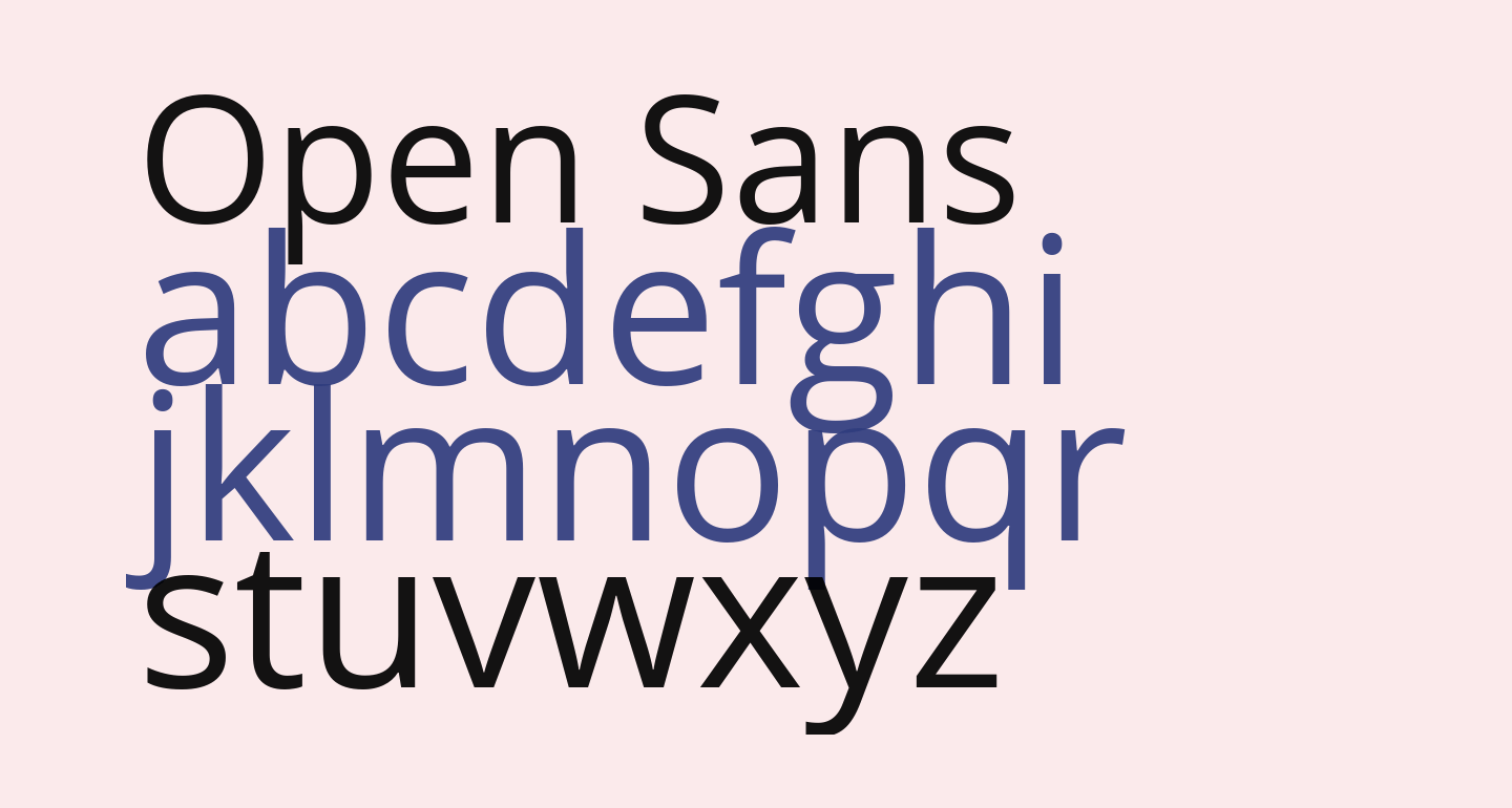 Open Sans free Font What Font Is