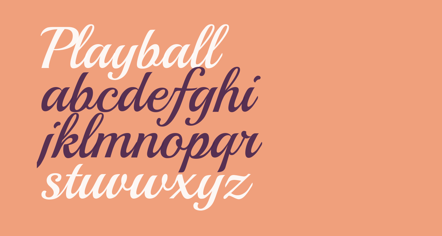 Playball free Font What Font Is