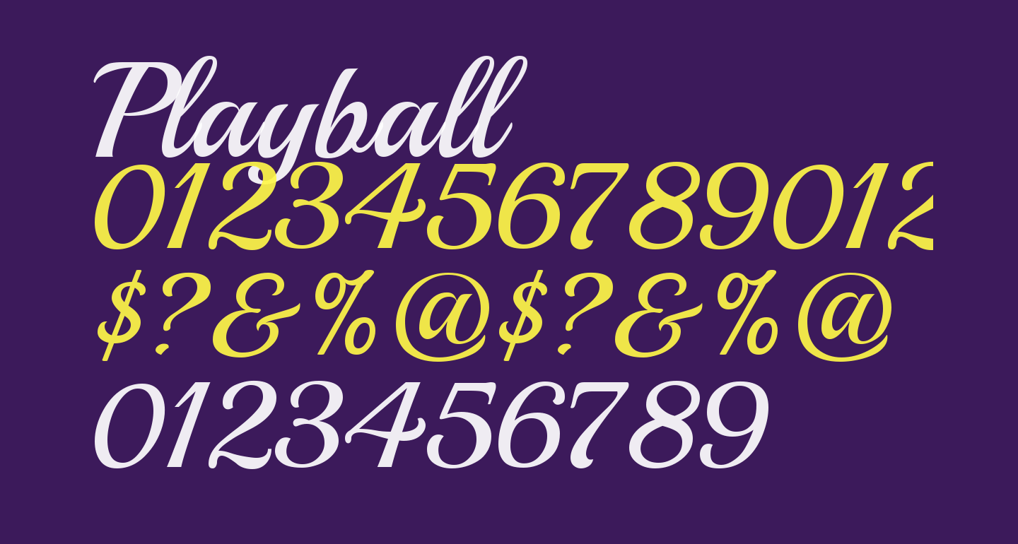 Playball free Font What Font Is