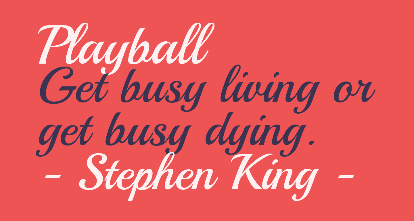 Playball free Font What Font Is