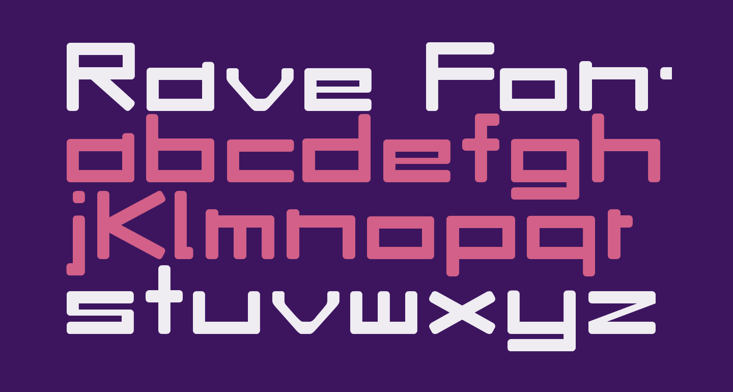 Rave free Font What Font Is