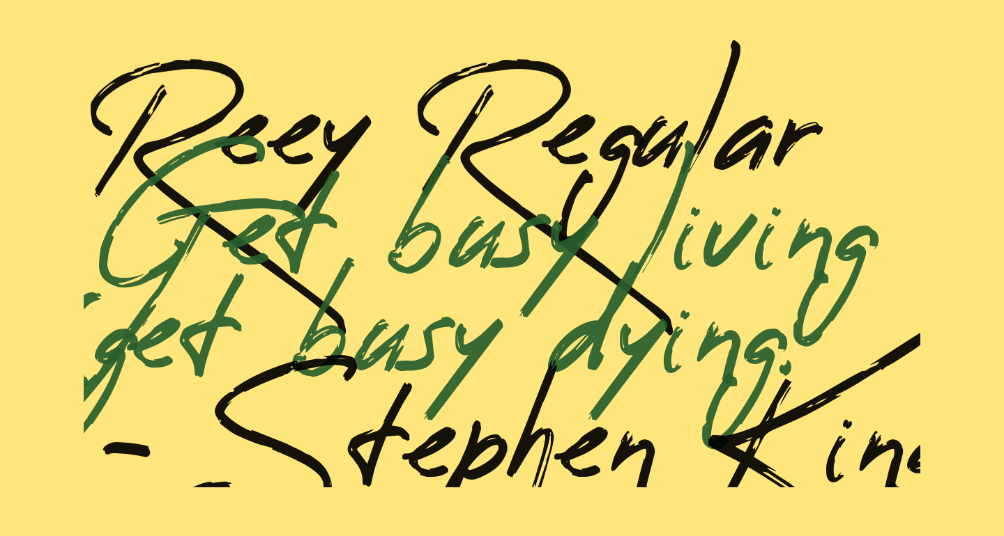 Reey Regular free Font What Font Is