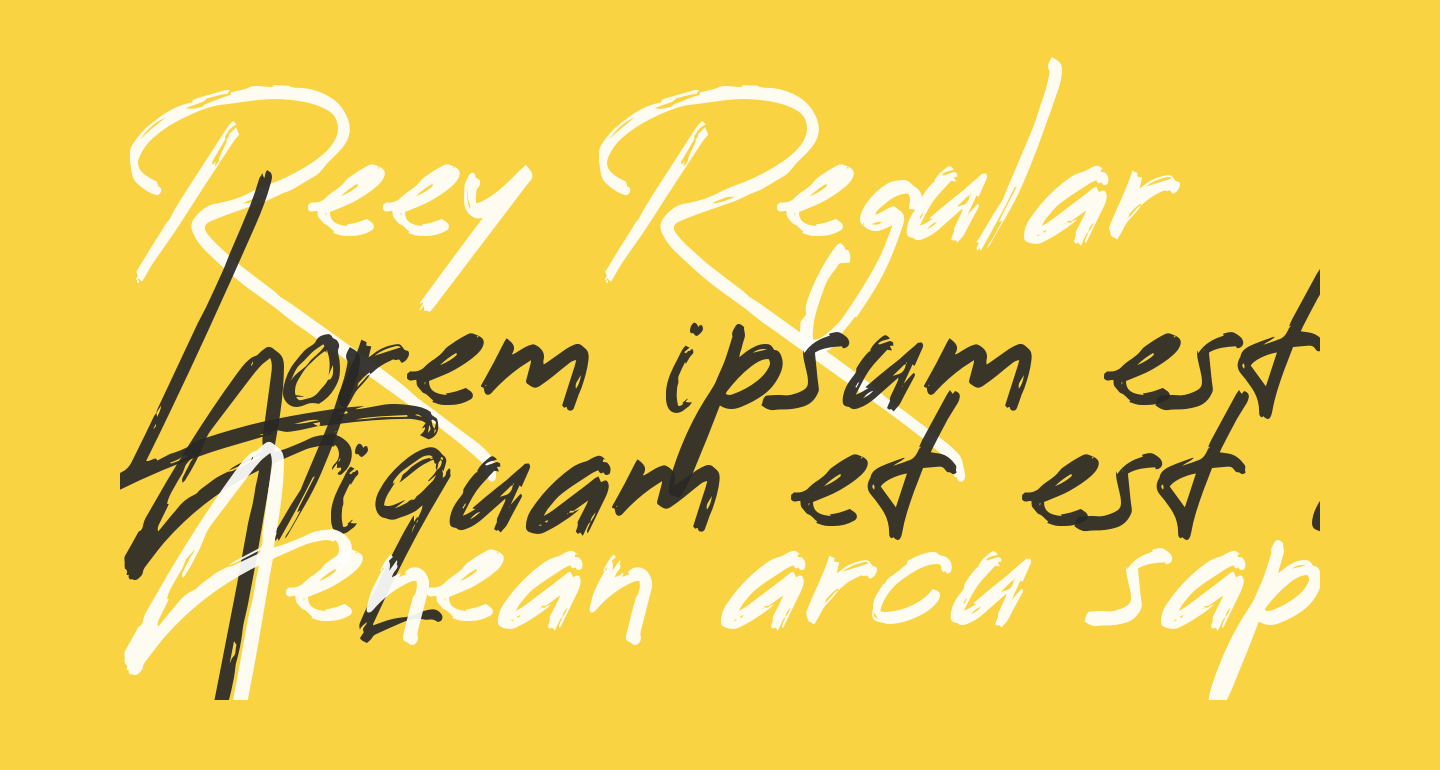 Reey Regular free Font What Font Is