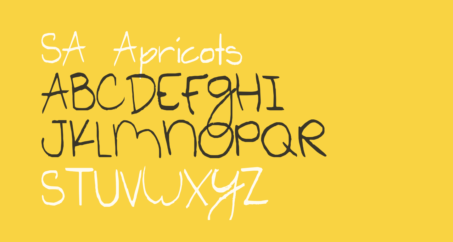 SA Apricots free Font What Font Is