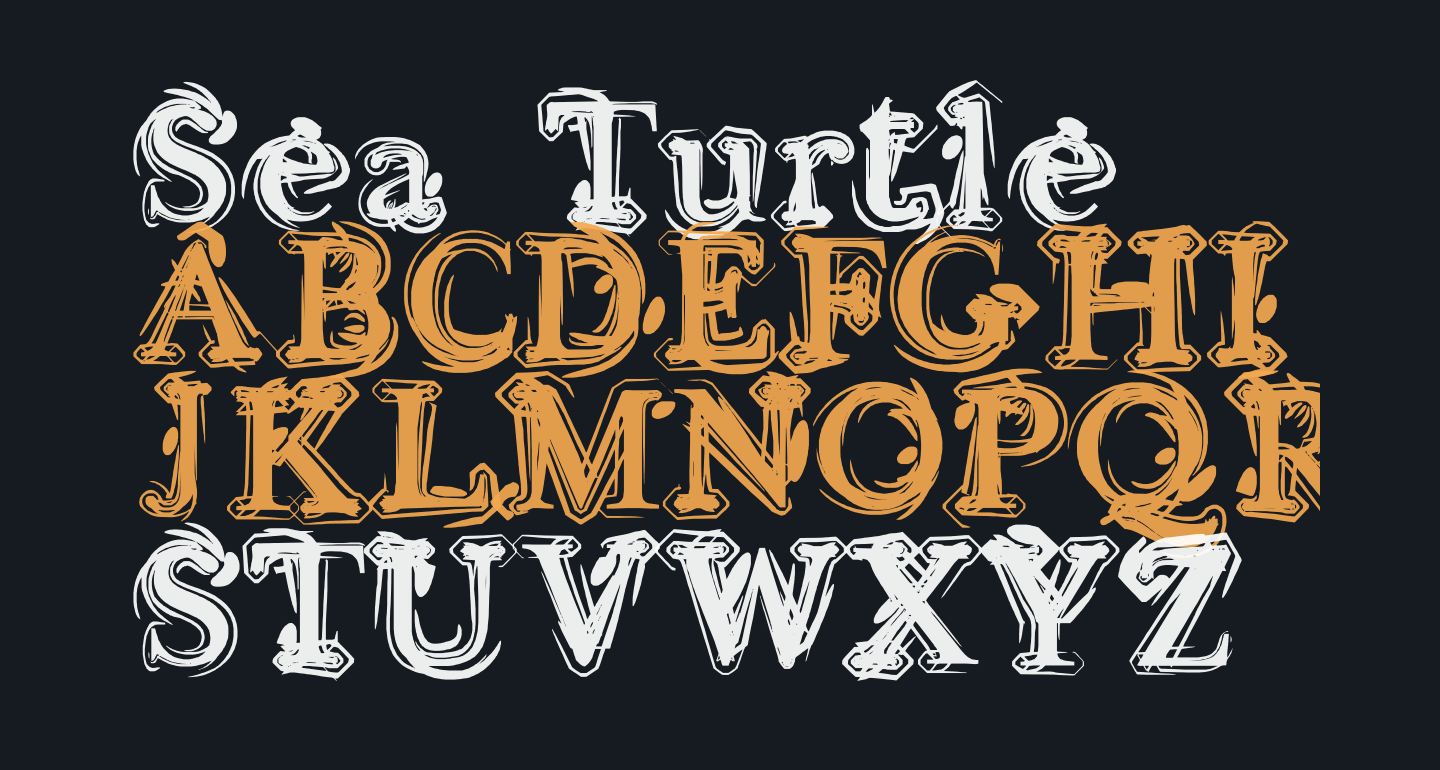 Sea Turtle free Font What Font Is