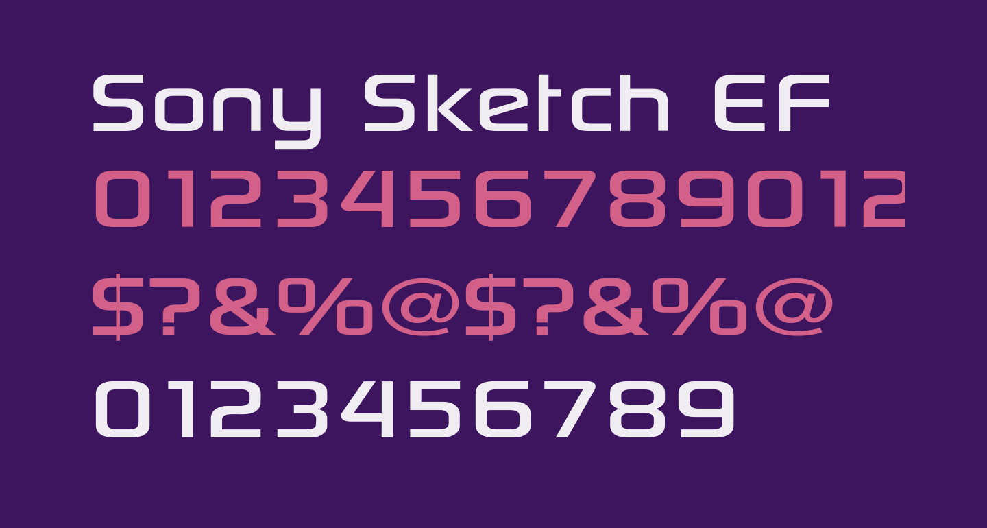 Sony Sketch EF free Font What Font Is