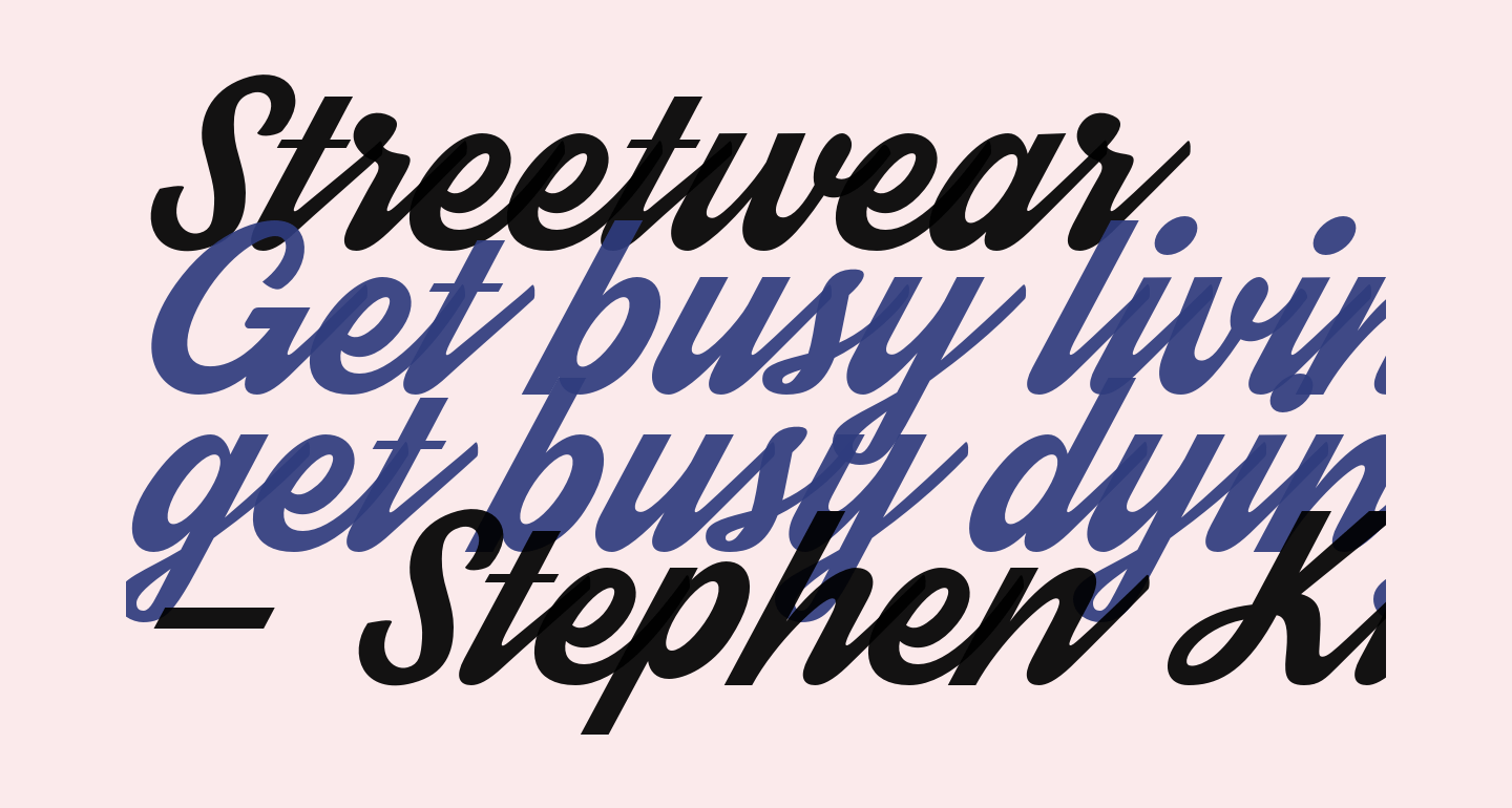 Streetwear free Font What Font Is