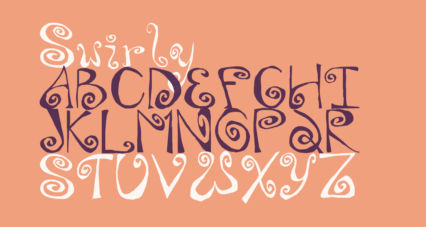 Swirly free Font What Font Is