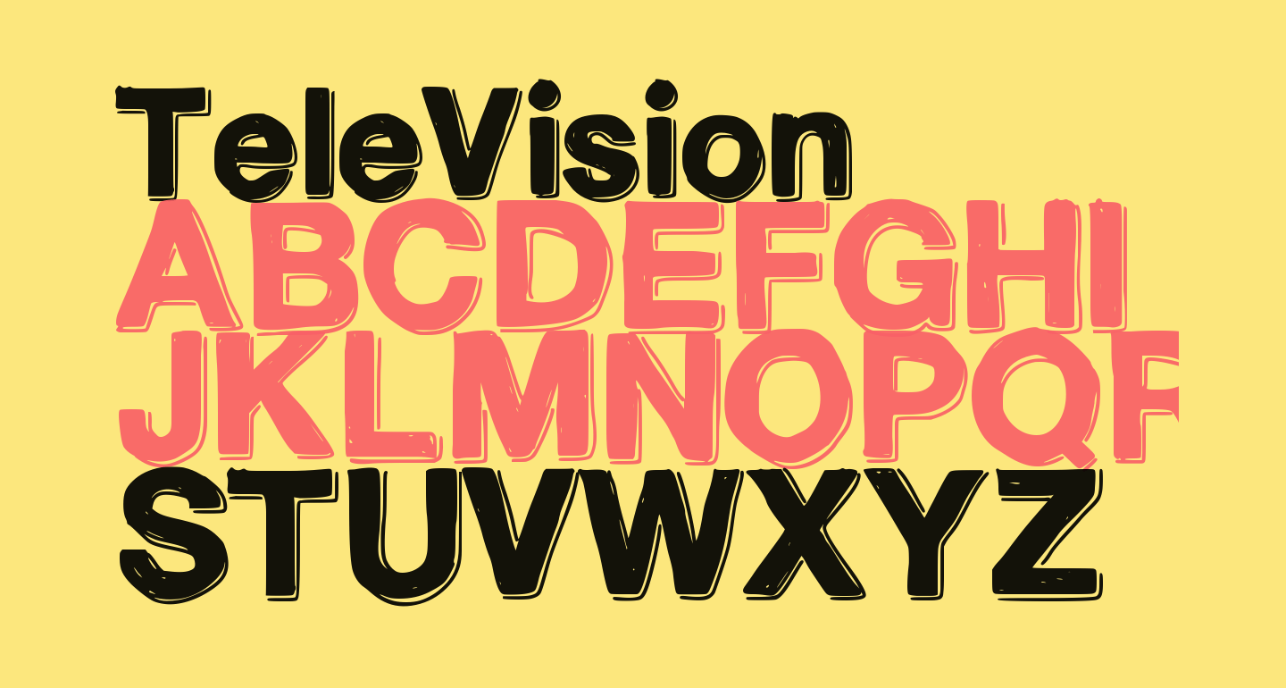 TeleVision free Font What Font Is