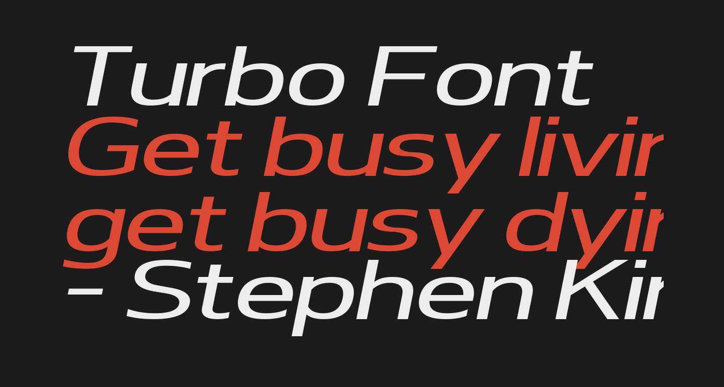 Turbo free Font What Font Is